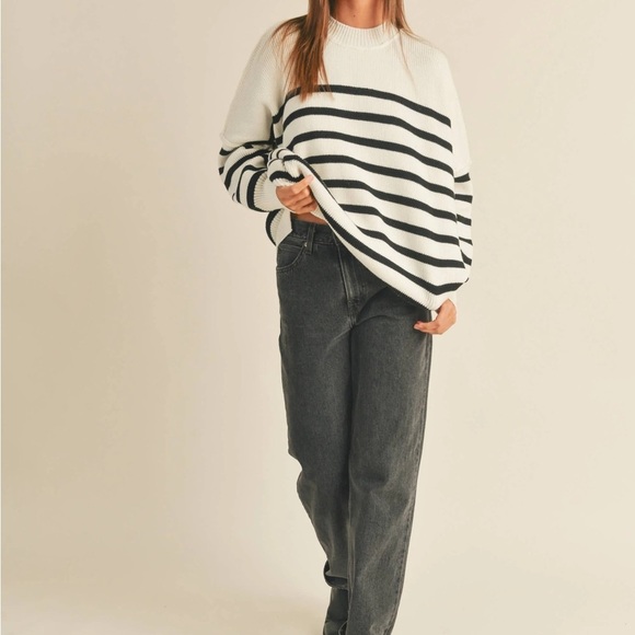 Frame Denim Sweaters - Frame Oversized striped Sweater Sz XS